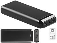 revolt USB-Powerbank PB-220 mit 20.000 mAh, 2 USB-Ports, 2,4 A, 12 Watt; USB-Solar-Powerbanks USB-Solar-Powerbanks 