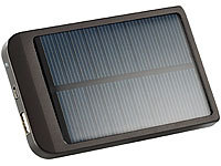 revolt Solar-Powerbank mit 2000 mAh für iPhone, Handy & MP3-Player; USB-Powerbanks kompakt 