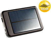 revolt Solar-Powerbank mit 4400 mAh für iPad, iPhone, Navi, Smartphone