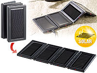 revolt Faltbares Mini-Solarpanel mit 4 monokristallinen Zellen; USB-Solar-Powerbanks USB-Solar-Powerbanks 