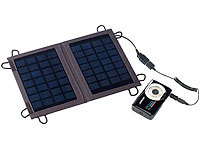 revolt Mobiles Solarpanel mit Tasche, 3 Watt; USB-Solar-Powerbanks USB-Solar-Powerbanks 