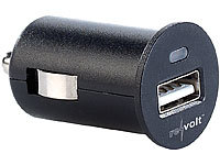 revolt Ultrakompaktes Kfz-USB-Ladegerät, 12 / 24 V auf 5 V, 1.000 mA, 5 Watt; Mehrfach-USB-Netzteile für Steckdose Mehrfach-USB-Netzteile für Steckdose 