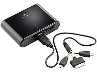 revolt Powerbank mit 6.000 mAh für iPad, iPhone, Handy und USB-Geräte; USB-Powerbanks 