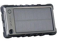 revolt Wetter & stoßfeste Solar-Powerbank PB-80.s mit 8.000 mAh, IP65; USB Solar Powerbanks USB Solar Powerbanks USB Solar Powerbanks 