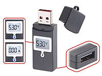 revolt USB-Leistungsmesser / Multimeter mit Smart-IC, Überladeschutz, BC 1.2; Mehrfach-USB-Netzteile für Steckdose Mehrfach-USB-Netzteile für Steckdose 