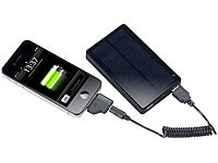 revolt Solar-Powerbank 4.000 mAh für iPad, iPhone, Navi, Smartphone