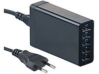 revolt 5-Port-USB-Netzteil mit dynamischer Ladestrom-Anpassung, bis 8 A, 40 W