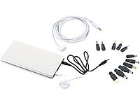 revolt Powerbank mit 45.000 mAh, Alu-Gehäuse, für MacBook bis 2012; 2in1-Hochleistungsakkus & Solar-Generatoren, USB-Powerbanks kompakt 