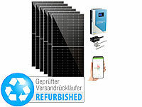 revolt 3,3kW Off-Grid-Solaranlage + 5,5kW Wechselrichter (Versandrückläufer); 2in1-Hochleistungsakkus & Solar-Konverter mit modifizierter Sinuswelle 2in1-Hochleistungsakkus & Solar-Konverter mit modifizierter Sinuswelle 