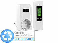 revolt Steckdosen-Thermostat mit mobiler Steuereinheit Versandrückläufer; Energiekostenmesser Energiekostenmesser 
