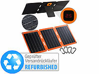 revolt 21-Watt-Solarpanel-Ladegerät, USB-C/-A, je 2,4 A, Versandrückläufer; Solarpanels, Solarpanels faltbar Solarpanels, Solarpanels faltbar 