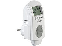revolt Digitales Steckdosen-Thermostat für Heiz & Klimageräte, 3.680 Watt; Energiekostenmesser Energiekostenmesser Energiekostenmesser 