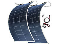 revolt 2er-Set flexible monokristalline Solarmodule mit Anderson-Adapter; Solarpanels, Solarpanels faltbar Solarpanels, Solarpanels faltbar 