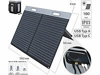 revolt Faltbares Solarpanel, 2 monokristalline Zellen, USB-C PD, ETFE, 100 W; Solarpanels Solarpanels Solarpanels Solarpanels 
