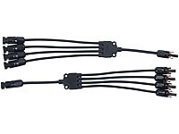revolt 2er-Set Y-Stecker-Adapter mit Kabel für Solarkabel mit MC4-Buchsen
