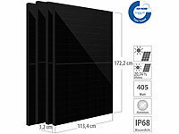 revolt 4er-Set monokristalline Solarpanels, Full-Screen, 405 W, MC4, IP68