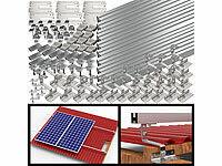 revolt 102-teiliges Dachmontage-Set für 6 Solarmodule, flexibel; 2in1-Solar-Generatoren & Powerbanks, mit externer Solarzelle 2in1-Solar-Generatoren & Powerbanks, mit externer Solarzelle 
