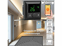 revolt WLAN-Fußbodenheizungs-Thermostat mit Sprachsteuerung und App, schwarz; Programmierbare Heizkörperthermostate mit Bluetooth Programmierbare Heizkörperthermostate mit Bluetooth Programmierbare Heizkörperthermostate mit Bluetooth Programmierbare Heizkörperthermostate mit Bluetooth 