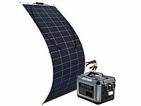 revolt Powerstation & Solar-Generator mit 2.240 Wh & 200-Watt-Solarmodul; Solarpanels, Solarpanels faltbar Solarpanels, Solarpanels faltbar 