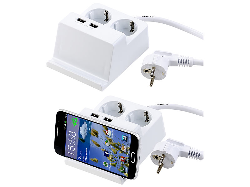 ; Steckdosenleisten einzeln schaltbar, USB-Wandnetzteile mit USB-A und USB-C, PD und QC 
