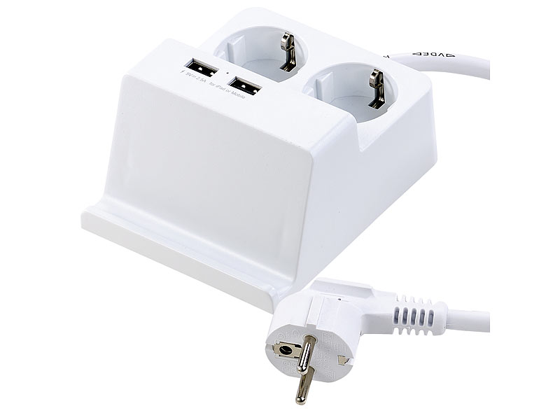 ; Steckdosenleisten einzeln schaltbar, USB-Wandnetzteile mit USB-A und USB-C, PD und QC 