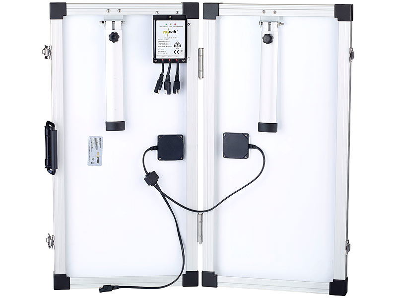 ; 2in1-Hochleistungsakkus & Solar-Generatoren, Solaranlagen-Set: Mikro-Inverter mit MPPT-Regler und Solarpanel 