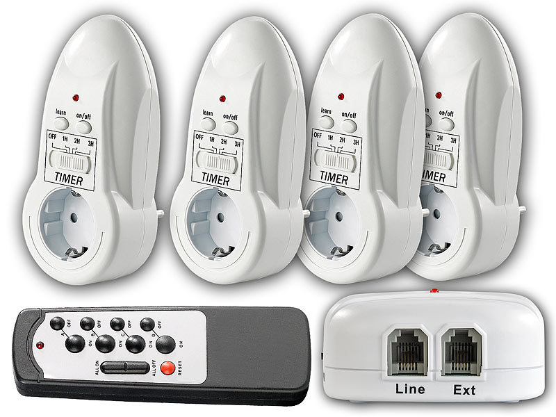 ; Funk-Steckdosen mit Fernbedienung, USB-Powerbanks kompaktUSB-Steckdosen 