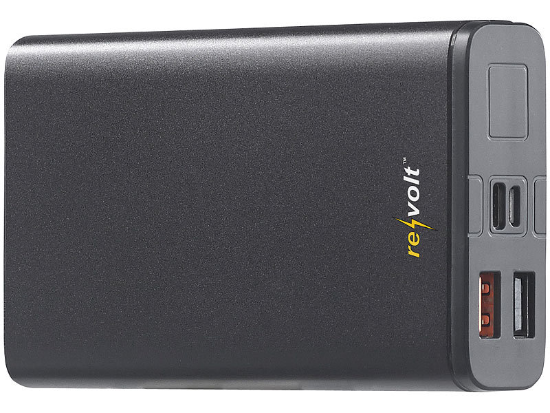 revolt Powerbank 12V: USB-Powerbank mit 20.000 mAh, USB-C Power