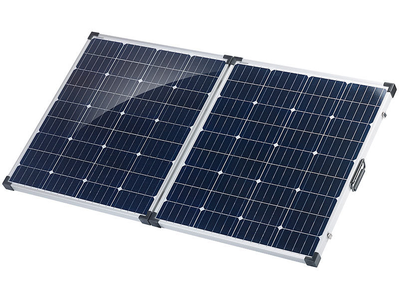 revolt Solaranlagen-Komplettset: 60-Watt-Solarpanel mit PWM-Laderegler und  Blei-Akku, 480 Wh, 30 A (Solaranlage 12V mit Batterie)