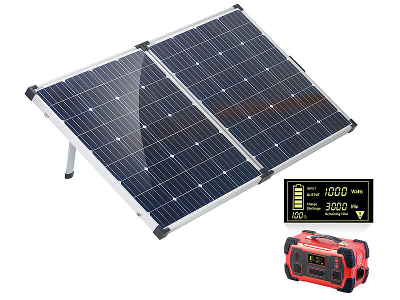 ; Solarpanels, Solarpanels faltbar2in1-Hochleistungsakkus & Solar-Generatoren 