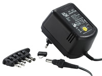 Steckernetzteil 800mA, umschaltbar 3-12 V; USB Netzteile (230V) 