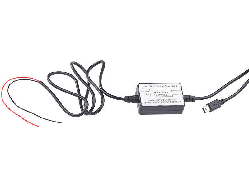 revolt Kfz-Dauerstrom-Adapter mit Mini-USB-Stecker, Versandrückläufer