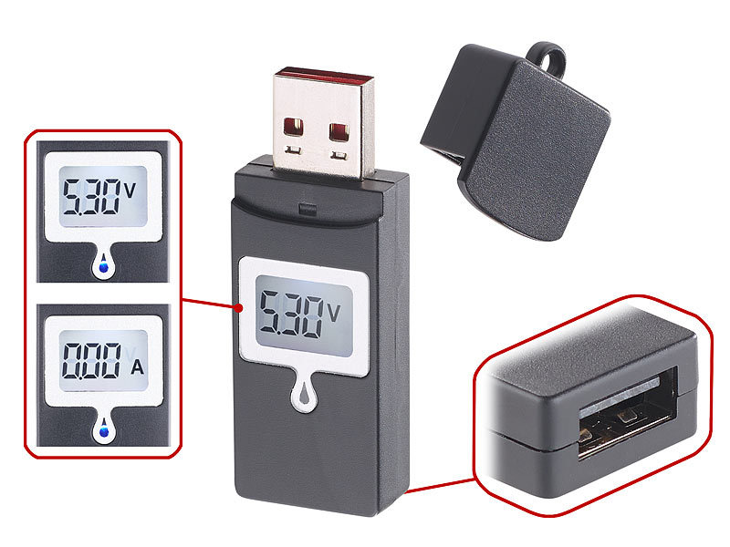 ; Prüfergeräte für Spannung und Strom an USB Überspannung Leistungs Tester Prüfergeräte für Spannung und Strom an USB Überspannung Leistungs Tester 