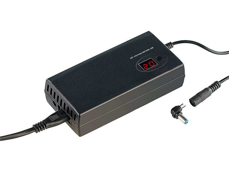 Universal Notebook-Netzteil 90 Watt mit USB-Lader (100-240V & 12V Kfz); KFZ USB Netzteil, KFZ Zigarettenanzünder Verteiler 