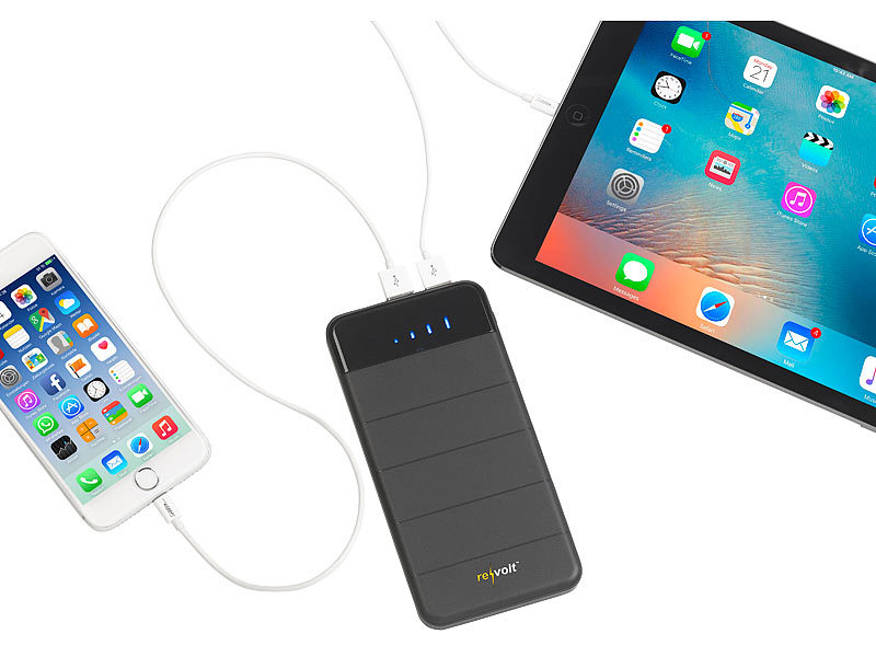 ; USB-Solar-Powerbanks, 2in1-Hochleistungsakkus & Solar-Konverter mit modifizierter Sinuswelle 