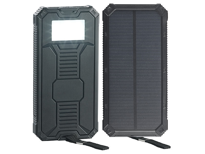 ; USB-Solar-Powerbanks, 2in1-Hochleistungsakkus & Solar-Konverter mit modifizierter Sinuswelle USB-Solar-Powerbanks, 2in1-Hochleistungsakkus & Solar-Konverter mit modifizierter Sinuswelle 