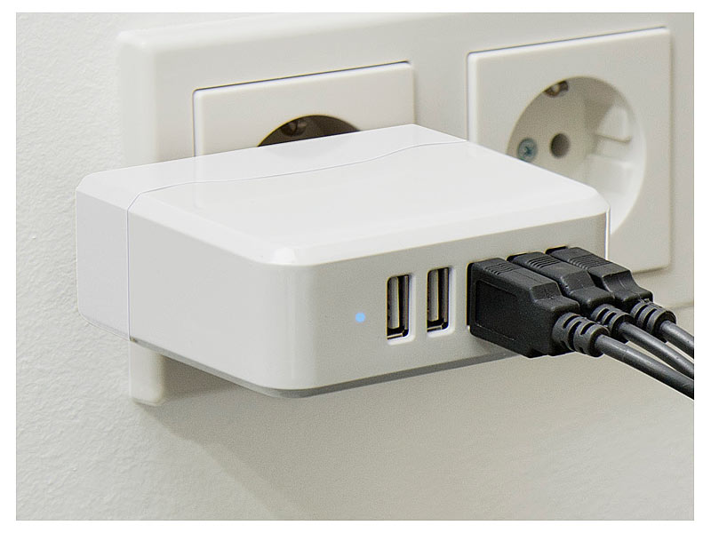 ; USB-Powerbanks kompakt, USB-Steckdosen 