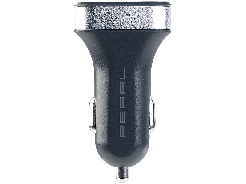 revolt Auto USB: Kfz-USB-Ladegerät, LED-Spannungsanzeige, USB-C PD