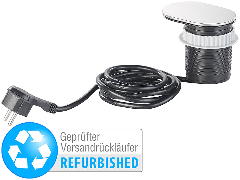 ; USB-Steckdosen, Einbau-Steckdosenleisten mit USB-Lade-Buchsen 