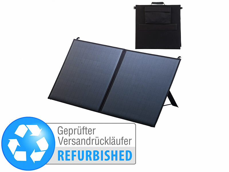 ; 2in1-Solar-Generatoren & Powerbanks, mit externer Solarzelle 