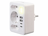 revolt Steckdosenladegerät, Mehrfachsteckdosenadapter