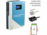 revolt Off-Grid-Solar-Inverter + WLAN-Modul, 5.500 W, 100 A, MPPT-Laderegler