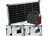 ; 2in1-Solar-Generatoren & Powerbanks, mit externer Solarzelle 