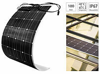 revolt Ultraleichtes flexibles Solarmodul, MC4-kompatibel, ETFE, 100 W, IP67; 2in1-Hochleistungsakkus & Solar-Generatoren, Solarpanels2in1-Solar-Generatoren & Powerbanks, mit externer SolarzelleSolarpanels faltbar 