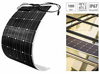 revolt Ultraleichtes flexibles Solarmodul, MC4-kompatibel, Versandrückläufer; Solarpanels faltbar, 2in1-Hochleistungsakkus & Solar-GeneratorenSolaranlagen-Set: Mikro-Inverter mit MPPT-Regler und Solarpanel 