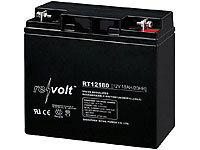 revolt Wartungsfreie Blei-Batterie mit 12 Volt, 18 Ah, M5-Schraubanschluss