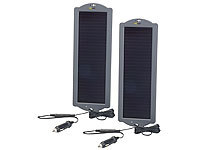 revolt 2er-Set Erhaltungs-Solargeräte für Auto / PKW-Batterie 12V, 1,5W