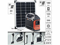 ; Solarpanels faltbar, Solaranlagen-Set: Mikro-Inverter mit MPPT-Regler und Solarpanel 