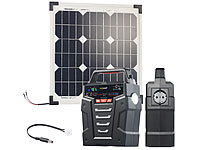 revolt Powerbank & Solar-Konverter mit 20-W-Solarzelle & Anschlusskabel, 75Ah; 2in1-Hochleistungsakkus & Solar-Generatoren, Solarpanels 2in1-Hochleistungsakkus & Solar-Generatoren, Solarpanels 