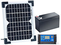 revolt Solarpanel (5 W) mit Ladewandler und Blei-Akku; Solarpanels, Solarpanels faltbar 